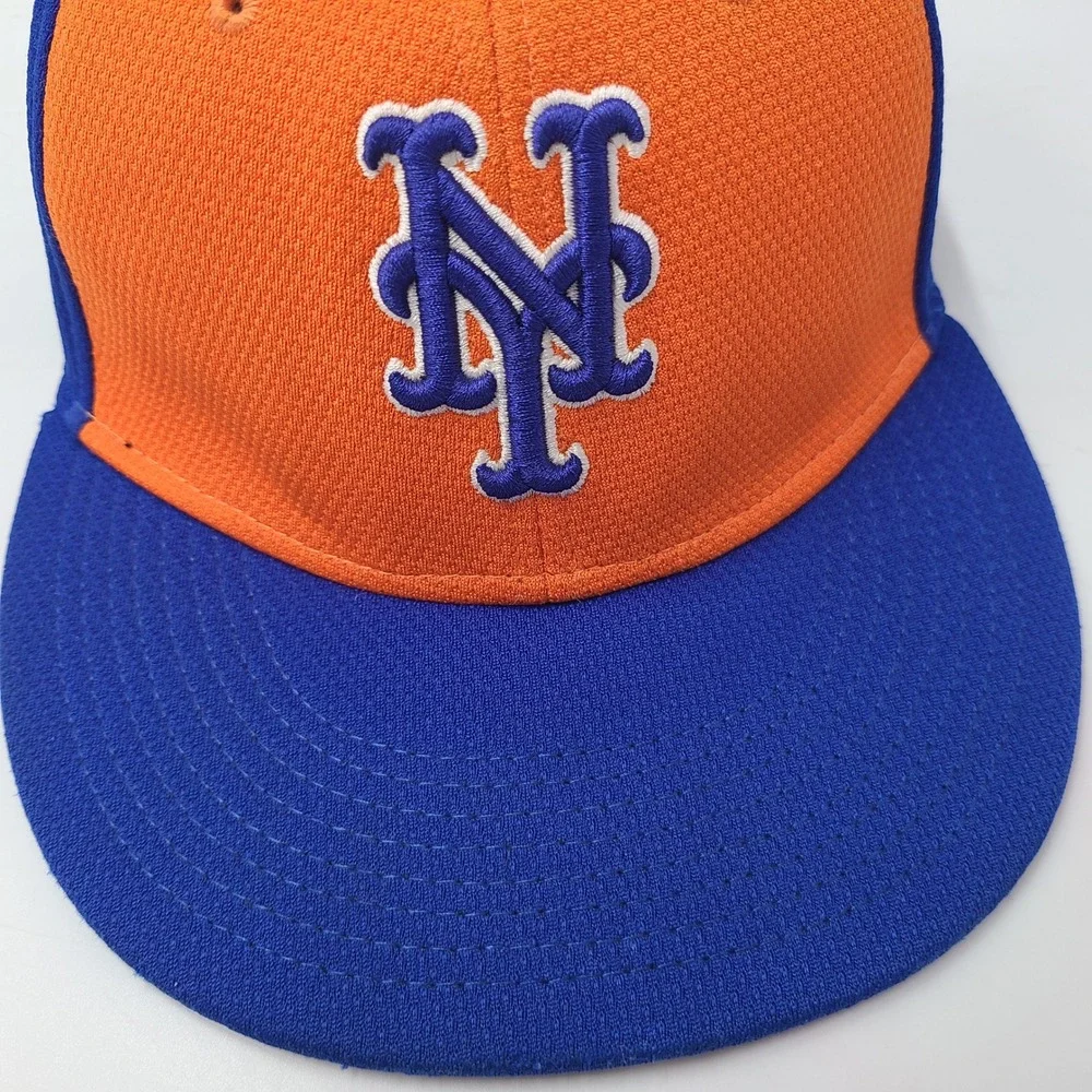 New York Mets Hat Adjustable OC Sports Orange Blue MLB Baseball Polyester‎ Men